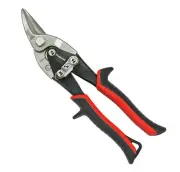 T02002 Aviation Snips, TPR Grip, Left Cut, Red/Black