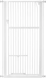 Pet Scene Safety Gate for Pet Dog Cat Security 142Cm Extra Tall Retractable P...