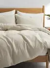 Southern Living Simplicity AIDEN New $230 Queen Full DUVET COVER F/Q Beige NWT
