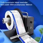 Automatic Label Tag Rewinder Rewinding Machine Adjustable Core 1-8 in/sec