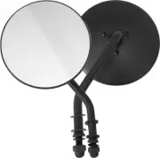 HardDrive Universal 4in. Round Mirrors - Left Side - Black - 651840