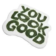 Bath Mat You Look Good Bath Mat Bathroom Rugs Bathroom Rug Funny Bathroom Mat Cute Bath Mat Cool Rugs (Green)