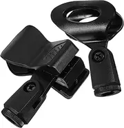 VINTORKY 2Pcs Microphone Clips Sturdy Mic Holder Clamp for Recordings Performances Vlogging Lightweight Design Secure Spring Clip Compatible with Various Microphones