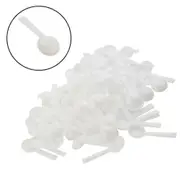 100pcs 1g White Plastic Food Grade PP Plastic DIY Baking Supplies Measuring Spoon Gram Scoop Food Baking Medicine Powder