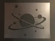 Moon Orbit Stencil 10mm or 7mm Thick, Solar System, Planets, Stars