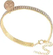 Milisten Bling Rhinestone Pet Collar with Bell Adjustable Skin Friendly Necklace for Dogs and Cats Durable Comfortable Design with Sparkling Rhinestones for Everyday