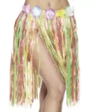 Multi Colour Hawaiian Hula Skirt