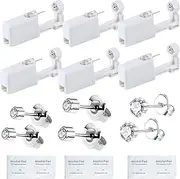 [orilace] Ear Piercing Kit - 18Pcs Disposable Self Ear Piercing Gun with Built-In Earring Stud, Safety Easy to Use Low Pain At home Piercing Tool for Salon