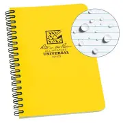Rite In The Rain Side Spiral 4.625 x 7 Polydura Waterproof Notebook- Yellow
