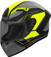 Airoh Connor Dunk, full face helmet , color: Matt Black/Grey/Neon-Yellow , size: M