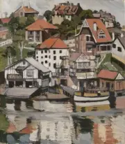 Corner of Mosman Bay : Margaret Preston : 1929 : Archival Quality Art Print