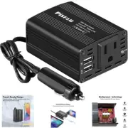 150W Power Inverter 12V DC to 110V AC Car Plug Adapter Outlet Converter 3.1A USB