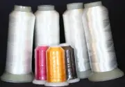 NEW FOUR X-LG CONES WHITE BOBBIN THREAD MACHINE EMBROIDERY for Singer
