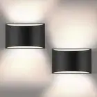 Indoor Wall Sconces | Aluminum Modern LED Wall Lights Hardwired Up and Down W...