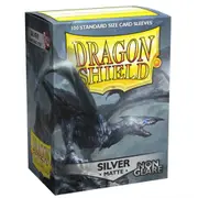 Dragon Shield Caelum Matte Silver Sleeves 100 Pack