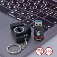 在飛比找momo購物網優惠-【IdunApple】單眼相機 造型隨身碟 64G USB 
