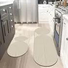 Super Absorbent Kitchen Rug Diatomite Entrance Doormat Long Carpet Bathroom