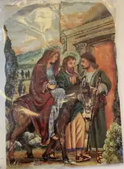 Vintage Korsch Verlag Mary & Joseph Manger Advent Christmas Calendar Mica NEW