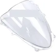 FUSHENGLI Motorcycle Wind Deflectors Windshield Windscreen Compatible with 2009 2010 2011 2012 2013 2014 2015 2016 GSXR1000 GSXR 1000(Clear)