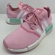 Adidas NMD R1 J Sneaker Youth Size 7 / Women’s 8.5 Pink White Mint Shoes FX5029