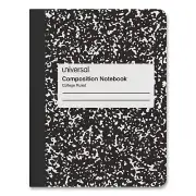 Universal Composition Book, College Rule, 9 3/4 x 7 1/2, White, 100 Sheets