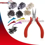 Hair Extensions Plier Red Grip Micro Pulling Needle Micro Link Rings Bead PL-039