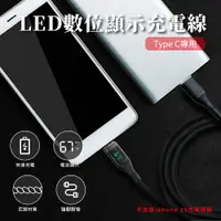 在飛比找PChome24h購物優惠-【橘3C】LED數位顯示充電線 Type C專用