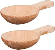 Zerodeko 2pcs Milk Powder Spoon Honey Spoon Home Spoon Kitchen Utensils Mini Spoon Japanese Spoon Chinese Soup Spoon Rustic Measuring Spoons Condiment Scoop Condiment Spoons Wooden