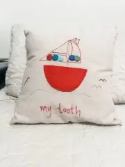 Jacaranda Living Sailboat Tooth Fairy Pillow NWT