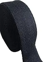 Twill Tape Cotton Herringbone Webbing Strapping 5yards Bias Tape, Ribbon, Binding Ideal Strap Sewing, Book Binding, Cloth - Fabric Ribbon Seam Binding Gift Wrapping Home Decoration (1inch, Black)