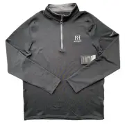 Nike Dri Fit 1/4 Zip Golf Black Long Sleeve Stretch Pullover Men's Medium