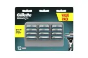 Gillette Mach3+ Razor Blades (12 Pack) Value Pack Blades 12 Pack