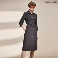 在飛比找momo購物網優惠-【Master Max】設計款襯衫式洋裝(8321002)