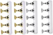Professional Nail Practice Base : 5 Acrylic Tips on Chessboard Stand for