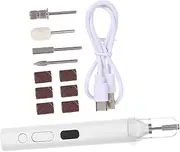 Manicure Machine Nail Drill Foot Files Callus Drill Bit Salon Drill Bits Cordless Lightweight Pedicure Disc Replacement Nail Kits Metal Nail Drill Bit Nail Drill Kit Plastic White