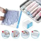 Reusable Air Vacuum Bags with Valves Sealed Bag Portable Storage Bag