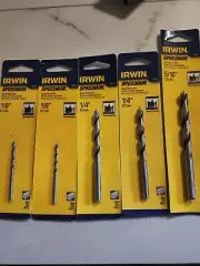 Irwin Speedbor Drill Bits 5pc Misc Lot