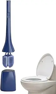 10 Flexible Toilet Brush, Toilet Bowl Cleaning Brush Clean Without Dead Ends, 90° Free Opening-Closing Magic Broom Brush, Bathroom Toilet Brush, and Plunger