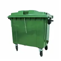 在飛比找樂天市場購物網優惠-四輪回收托桶 垃圾子車 660L 綠色 / 台 GB-660
