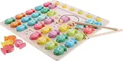 ERINGOGO 1 Set Fishing Cartoon Number Letter Matching Game for Cognition Puzzle for Parent Interaction Educational Fun