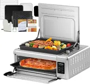 10-In-1 Air Fryer + Convection Toaster Oven + Frying Pan, Digital Air Fryer Pizz