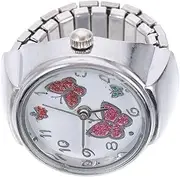 [Holibanna] Ring Finger Watch Wrist Watch Watch Elastic Toe Rings Women Adjustable Sensory Watches for Men Digital Bracelet Watch for Women Hand Vintage Watch Ring Watch Metal Silver