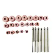 20 Pcs Sioux Valve Seat Grinding Stones Set With 6 Pcs Pilots Top .385