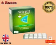 Chewing Gum Nicorette Freshmint 2mg 210 6 Pack Expiry-FAST DISPATCH Exp 07-2026