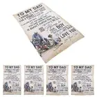 Father Gift Blanket Fathers Day Gift Envelope Letters Sofa Nap Throw Blanket AU