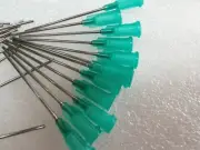 20pcs Blunt dispensing syringe needle tips 1.5" 18 Gauge luer lock #M1687 QL