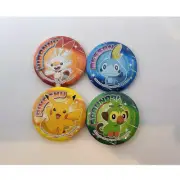Pikachu Sobble Grookey Scorbunny Pokemon Center 2019 Badge / US SELLER