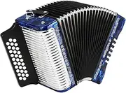 Hohner 3500GBL Corona II Diatonic Accordion (GCF Keys, Pearl Dark Blue)