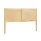 Bed Head Headboard Double Rattan - RIBO Pine