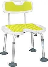 FFSPIIO Elderly Shower Chairs, Lightweight Compact Shower Bench Seat with Handle Backrest Adults Bathroom Bathtub Seat Shower Chair